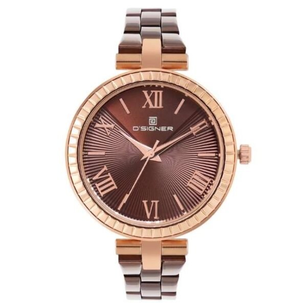 D'signer Analog Brown Dial Women's Watch 787RGBRNM.9L