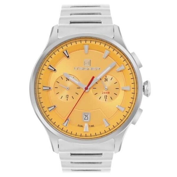 D'signer Analog Yellow Dial Multifunction Men's Watch 811SM.4G