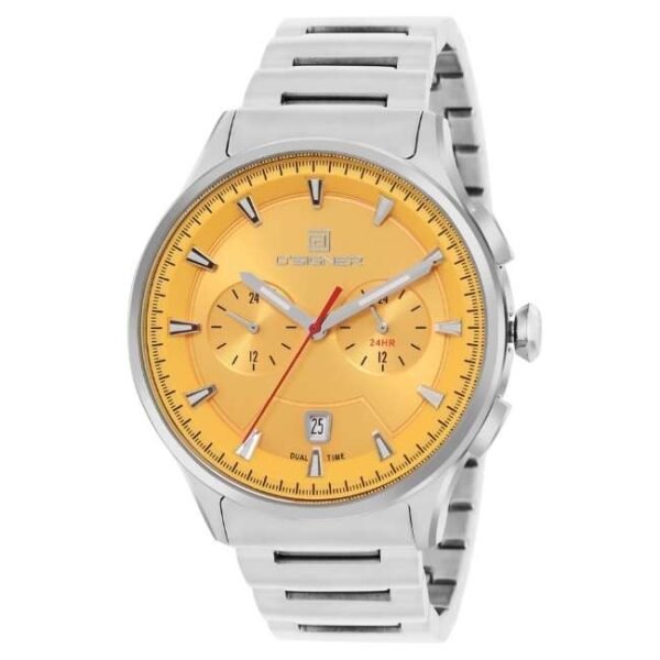 D'signer Analog Yellow Dial Multifunction Men's Watch 811SM.4G