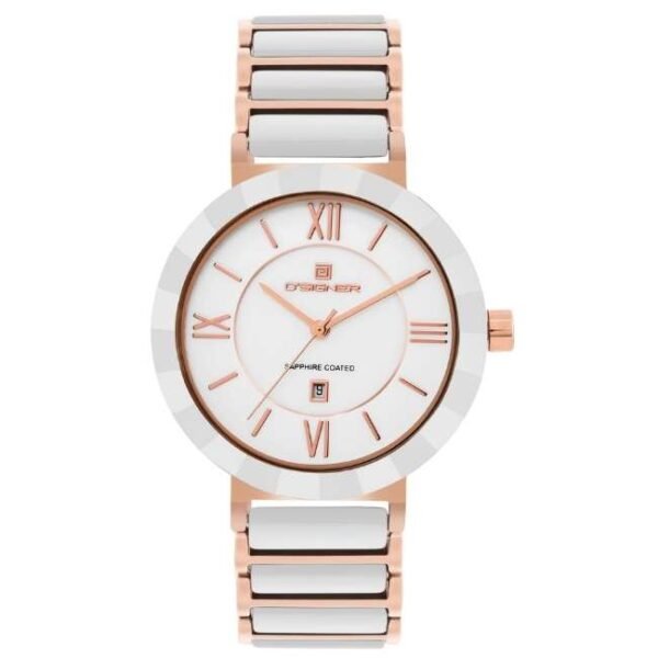 D'signer Analog White Dial Women's Watch 815RGWCRM.6L