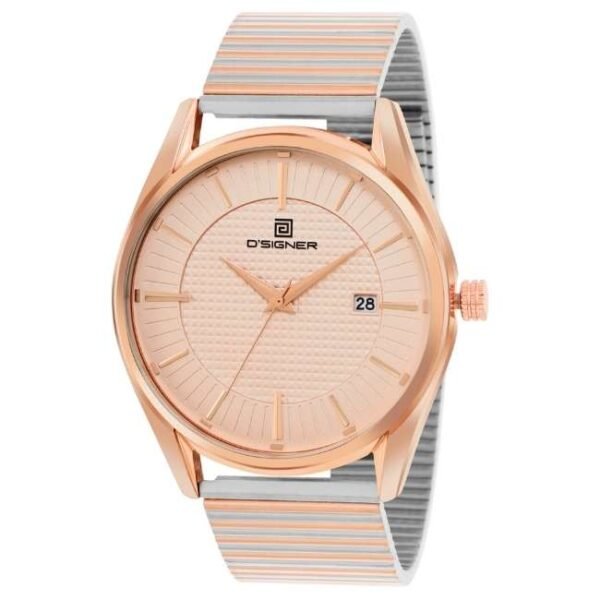 D'signer Analog Rose Gold Dial Dated Men's Watch 821RTM.11G