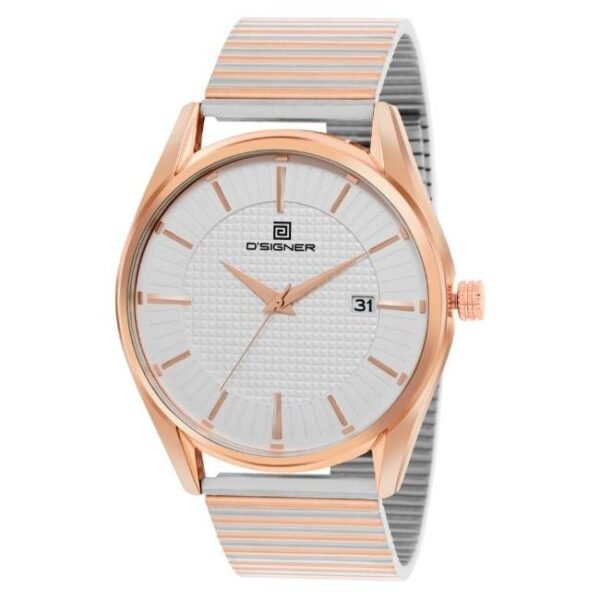 D'signer Analog White Dial Dated Men's Watch 821RTM.1G