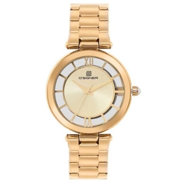 D'signer Analog Gold Sunray Dial Women's Watch 839GM.4L