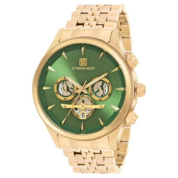 D'signer Green Dial Analog Chronograph Men Watch - 857GM.16G