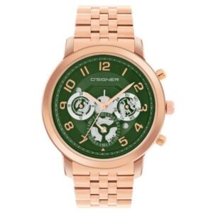 D'signer Green Dial Analog Multi Function Men Watch - 868RGM.16G