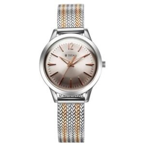 Titan Women Pink Dial Quartz Watch - 95287KM01