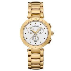 Balmain Balmainia Chrono Lady Bijou White Dial Chronograph Watch - B62503326