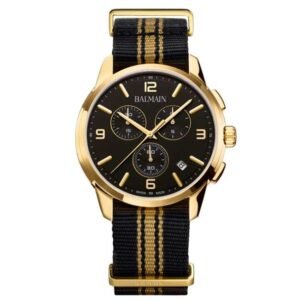 Balmain Madrigal Chrono Gent Black Dial Chronograph Watch - B74803164