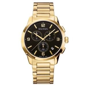 Balmain Madrigal Chrono Gent Black Dial Chronograph Watch - B74803364