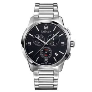 Balmain Madrigal Chrono Gent Black Dial Chronograph Watch - B74813364