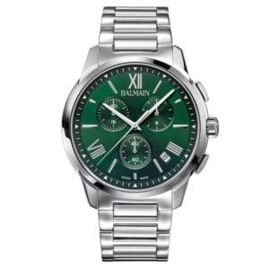 Balmain Madrigal Chrono Gent Green Dial Chronograph Watch - B74813372