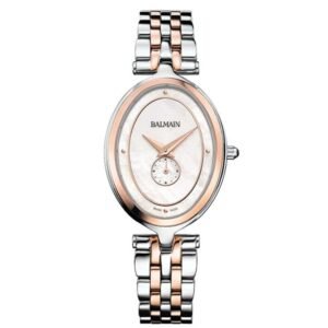 Balmain Haute Elegance Oval White Dial Quartz Watch - B81183386