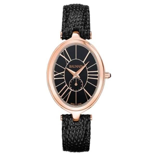 Balmain Haute Elegance Oval Black Dial Quartz Watch - B81193262