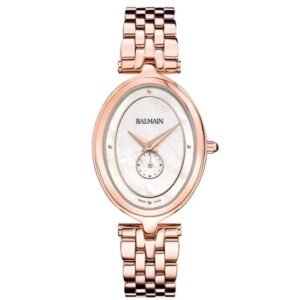 Balmain Haute Elegance Oval White Dial Quartz Watch - B81193386