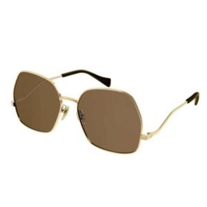 Gucci Gold Frame Women Sunglasses - GG0972S-002 60