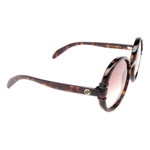 Gucci Havana Frame Women Sunglasses - GG1067S-002 58