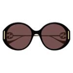 Gucci Gold Frame Women Sunglasses - GG1202S-001 57