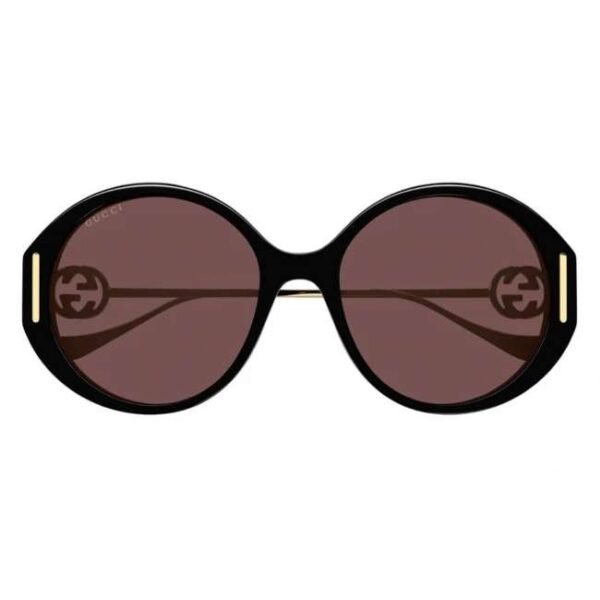 Gucci Gold Frame Women Sunglasses - GG1202S-001 57