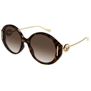 Gucci Tortoise Frame Women Sunglasses - GG1202S 003 57
