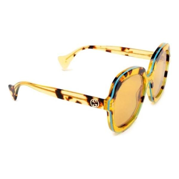 Gucci Havana Frame Women Sunglasses - GG1240S-003 57