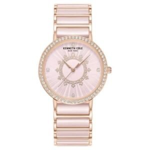 Kenneth Cole Quartz Pink Dial Women Watch - KCWLG0062603LD