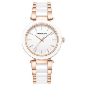 Kenneth Cole Quartz White Dial Women Watch - KCWLG0062702LD