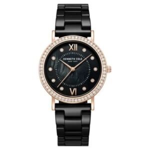 Kenneth Cole Quartz Black Dial Women Watch - KCWLG0062802LD