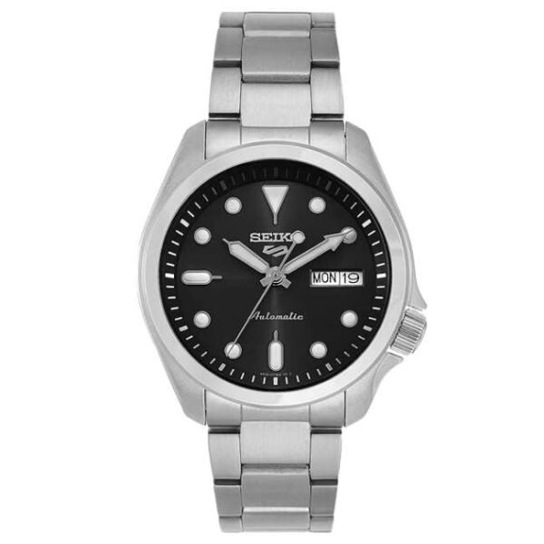 Seiko New 5 Sports Men Black Dial Automatic Watch - SRPE55K1