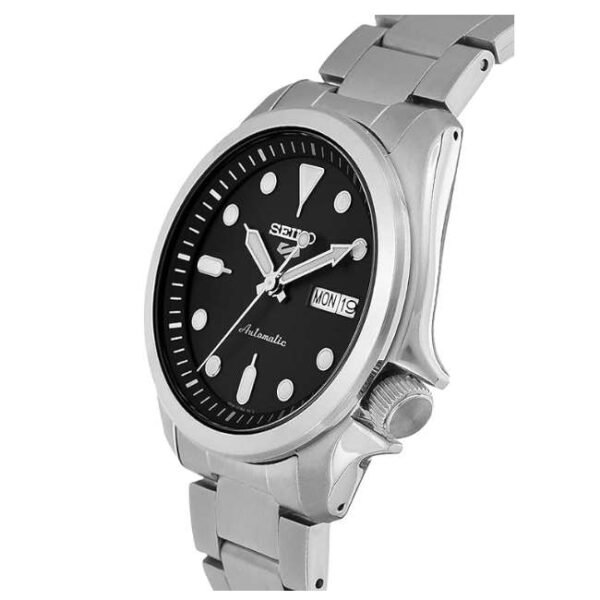 Seiko New 5 Sports Men Black Dial Automatic Watch - SRPE55K1