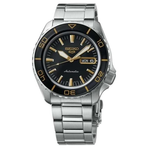 Seiko New 5 Sports Men Black Dial Automatic  Watch - SRPK99K1