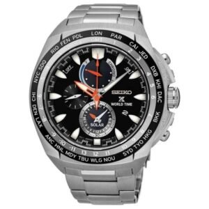 Seiko Prospex Men Black Dial Solar Powered Watch - SSC487P1