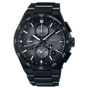 Seiko Astron Men Black Dial GPS solar Watch - SSH155J1