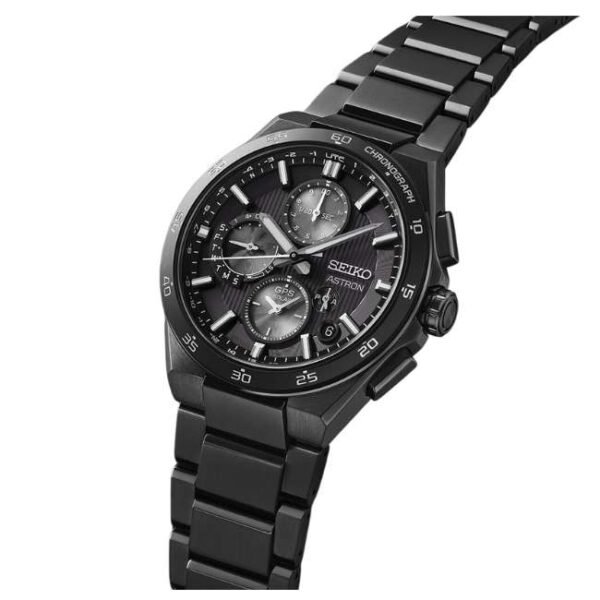 Seiko Astron Men Black Dial GPS solar Watch - SSH155J1