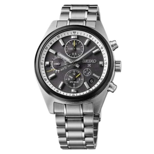 Seiko Prospex Gps Solar Men Black Dial Chronograph Watch - SSH167J1