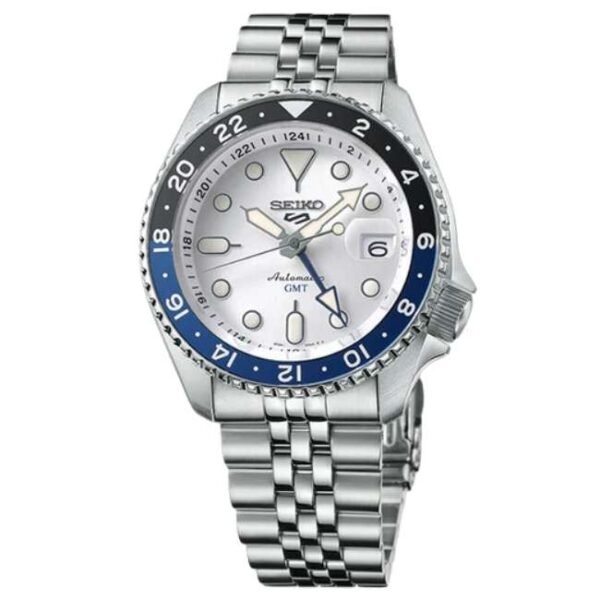 Seiko New 5 Sports Men White Dial Automatic  Watch - SSK033K1