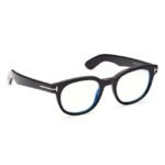 Tom Ford Men Transparent Lens Eyeglasses - FT5807-B 50 001