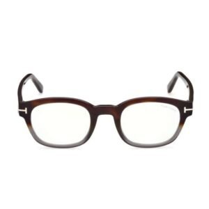 Tom Ford Men Transparent Lens Eyeglasses - FT5808-B 49 055