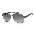 Prada Men Grey Lens Sunglasses - OPS55QS1AB5W162