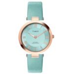 Timex Roma Women Blue Dial Quartz Watch - TWEL19210