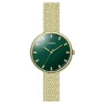 Timex Amber Women Green Dial Quartz Watch - TWEL21501