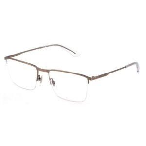 Police Unisex Transparent Lens Eyeglasses - VPLG75K 55 8M2