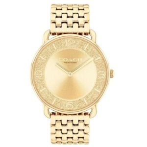 Coach Elliot  Women Gold Dial Quartz Watch - 14504374