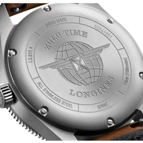 Longines Spirit Zulu Time 42mm Mens Watch - L38124632