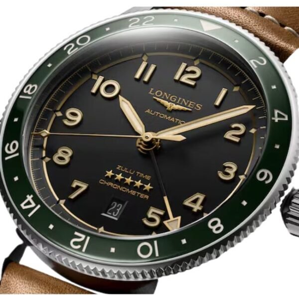 Longines Spirit Zulu Time 42mm Mens Watch - L38124632
