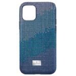 Swarovski Crystalgram iphone 11 Pro Case with Bumper Blue Anniv 553395