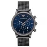 Emporio Armani Round Blue Men Watch Ar1979