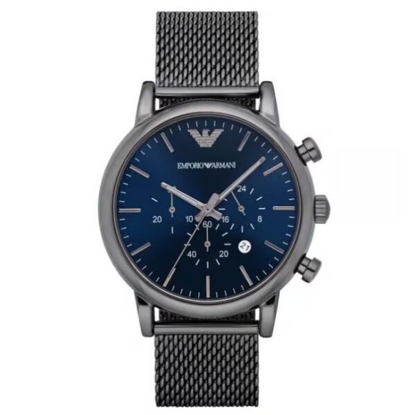 Emporio Armani Round Blue Men Watch Ar1979