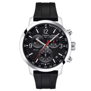 Tissot PRC 200 Chronograph 42mm Black | Rubber Strap | T1144171705700
