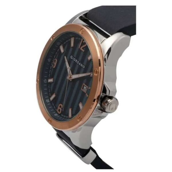 Giordano Mens Analogue Blue Dial Leather Watch - 1756-03