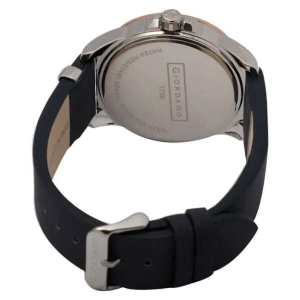 Giordano Mens Analogue Blue Dial Leather Watch - 1756-03